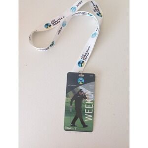 2020 AT&T Pebble Beach Pro-Am Lanyard Ticket Phil‎ Mickelson Pictured FED EX